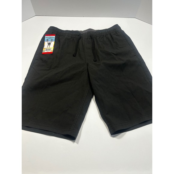 Hang Ten‎ Mens Black 2-Way Stretch Hybrid Shorts Drawstring Waistband NEW M - Picture 2 of 9